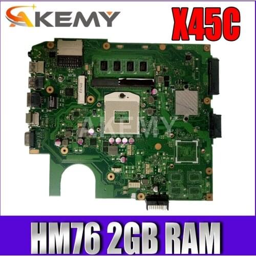 X45V Motherboard for ASUS X45VD X45V X45C Laptop Mainboard SLJ8E HM76 X45VD REV 2.0 with 2GB RAM 100% test work