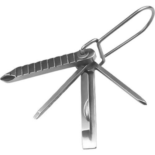 Multifunctional Tool 4 in 1 Screwz Pocket with Keychain Slotted Phillips Screwdriver Rule Markings