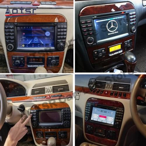 Carplay Android Multimedia For Mecerdes Benz S W220 1998 1999 2000 2001 2002 2003 2004 2005 GPS Audio Radio Receiver Head Unit