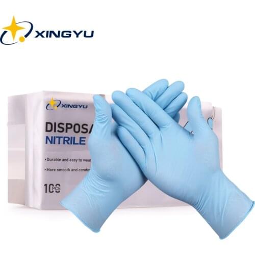 Nitrile Disposable Gloves Kitchen Protective Work Hand Household Cleaning Garden House Nitrile Gloves Work Safety Gloves