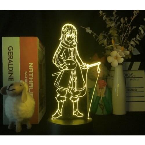 Baby Room Night Light Acrylic LED 3D Lava Lamps That Time I Got Reincarnated as a Slime Touch Switch Nightlight Anime Fans Gift