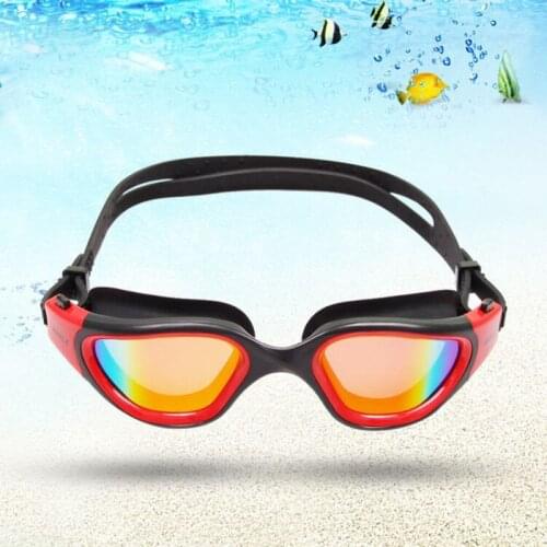 New Style High Quality Anti Fog Adult Swim Goggles Mirror Coating Wide View Water Sports Glasses Surfing Diving Eyewear