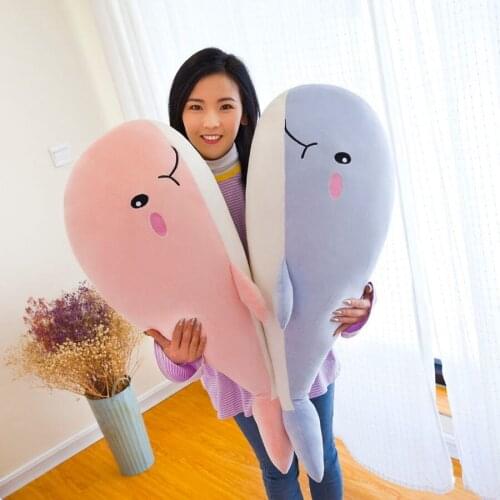 Plush Whale Toy Shark Stuffed Animal Big Plush Pillow Doll Fish Toy Cuddly Stuffed Sea Animal Birthday Gifts for Kid Girls