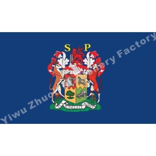 Standard Of The State President Of South Africa (1961-1984) 150X90cm (3x5FT) 120g 100D Polyester Double Stitched Free Shipping
