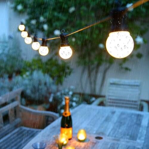 LED String Lights G50 Globe Bulb Outdoor Waterproof Ball Light for Christmas Garland New Year Wedding Garden Party Decoration