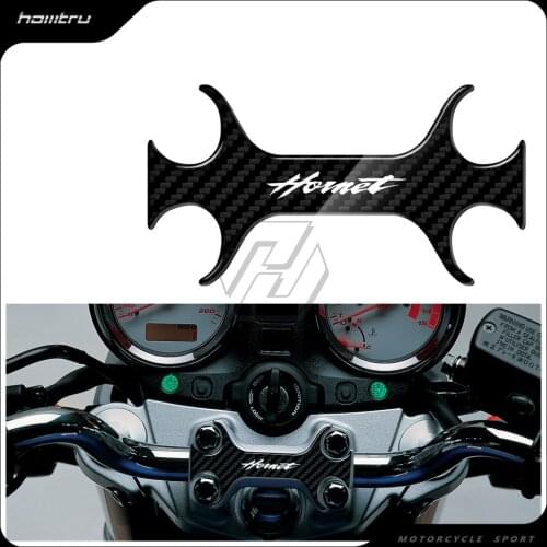 3D Carbon-look Upper Triple Yoke Defender Case for Honda Hornet 600 Uo To 2004