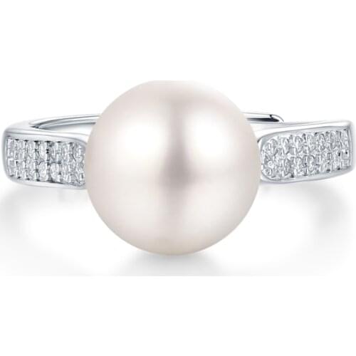 Yulaili Luxury Simple White Color Rings for Women Classic Pearl Adjustable Ring Accessories Free Shipping