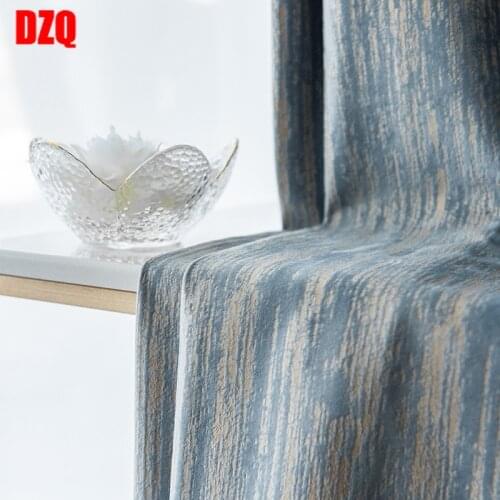 Custom curtains for Living Room Bedroom Shading Light Luxury Nordic Bronzing Embossed Texture Velvet Curtains