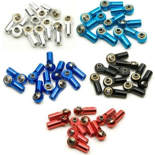 10PCS M3 Metal Rod Ball End CW 3mm Rod/Linkage Aluminum Alloy Ball Connector For DIY RC Car/Airplane Model Spare Parts