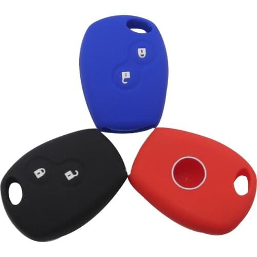 Bilchave 2 Buttons Silicone Car Key Case Cover Fob For Renault Kangoo DACIA Scenic Megane Sandero Captur Twingo Modus Protector