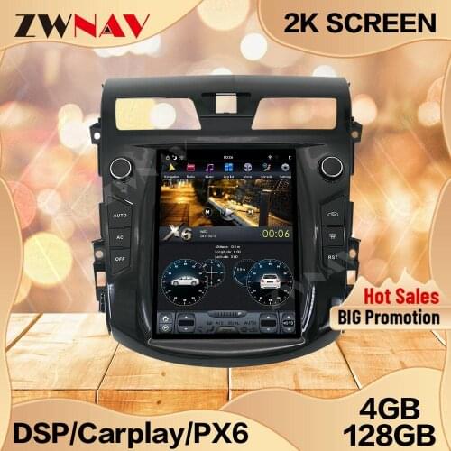 4+128G Tesla Carplay Screen For 2012 2013 2014 2015 2016 2017 2018 NISSAN Teana Android Multimedia Player GPS Audio Radio Stereo