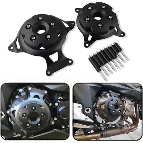 CNC Aluminum Plastic Motorcycle Engine Protective Cover For 2013-16 Kawasaki Z800 Side Cover Anti Fall Engine Protection Cover
