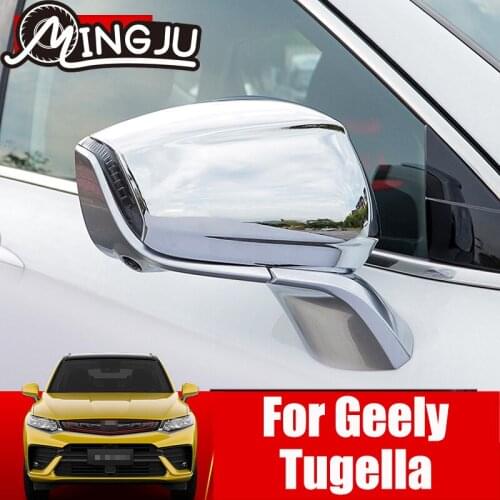 Car Rearview Mirror ABS Cover Cap Side Wing Mirrors Case Protection For Geely Tugella Xingyue FY11 2019 2020 2021 Accessories