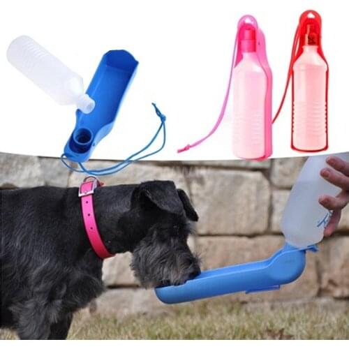 Dog Travel Sport Water Bottle Outdoor Feed Drinking Bottle Pet Supply Portable Pets Outdoor Travel Drinking Water Feeder Bowl