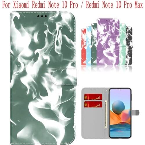 Sunjolly Case for Xiaomi Redmi Note 10 Pro Redmi Note 10 Pro Max Wallet Stand Flip PU Phone Case Cover coque capa Case Cover