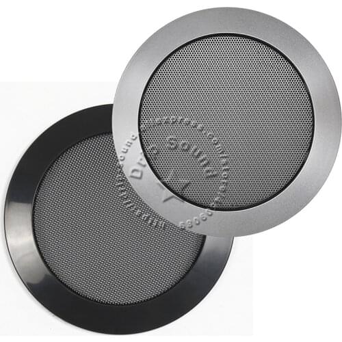 For 4" Inch Ceiling Speaker Grill Cover Hige-grade Car Home Audio Decorative Circle Embedded Protective Plastic Ring Metal Mesh