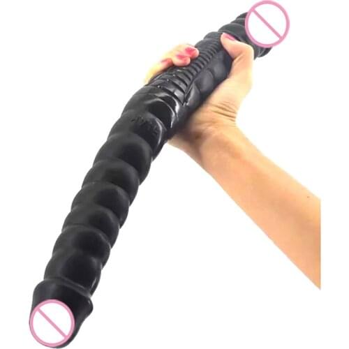 Spiral Sex Toys for Women Double Dildos Dual Penis Dick Lesbian Cock Female Masturbation Flexible Soft Vagina Anal Dildo Gay