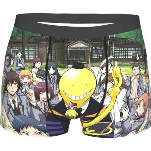 Assassination Classroom Anime Japan Anime Underpants Breathbale Panties Mens Underwear Comfortable Shorts Boxer Briefs