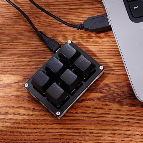 OSU Mini 6key Keyboard Photoshop Drawing Keyboard Support Red Switch Programming Macro Keypad Mechanical Keyboard With Software