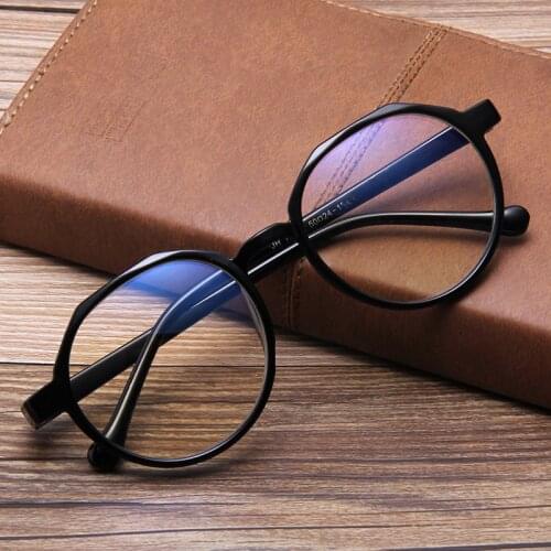 Fashion Oval Plastic Vintage Eyeglasses Women Optical Myopia Men Clear Transparent Lens Female Spectacle Glasses Frame