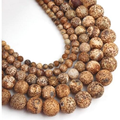 Natural Wood Texture Agata Onyx Beads 15.5" Strand Round Loose Beads 4 6 8 10 12mm Natural Stone Beads For Jewelry Making DIY