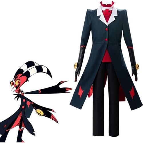 New Hazbin Cosplay Hotel Blitzo Helluva Boss Cosplay Costume Adult Men Women Uniform Suit Halloween Carnival Costume