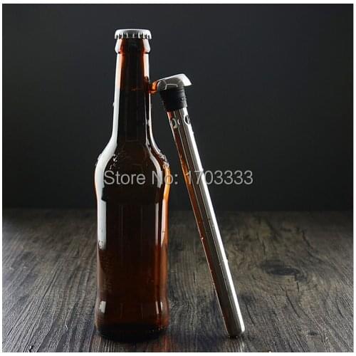 50Pair/lot Beer Cooler Beer Chiller Stick Wine cooler Beverage Cooling Stick Stainless Steel Wine Cooler Stick chopeira #FKJ-121