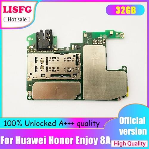 Original For HUAWEI Honor Enjoy 8A Motherboard 32GB 100% Tested Logic Board For HUAWEI Honor Enjoy 8A Mainboard WIth Full Chips
