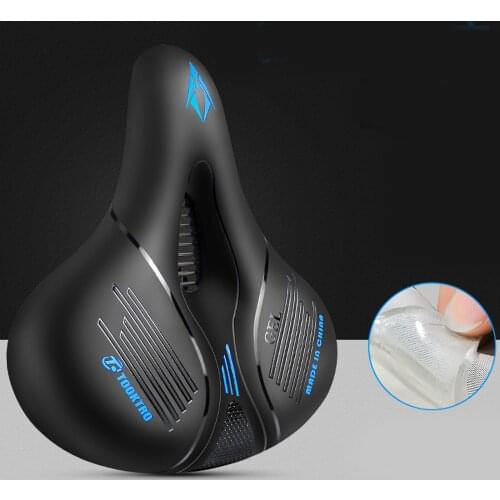 Mountain Bike Saddle Cushion Spherical Shock Absorber with Bright Reflective Strip Air Duct Design Universal Cycling Equipment