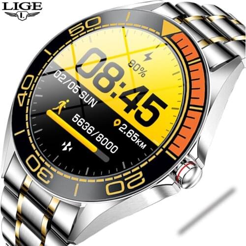 LIGE Smart Watch Men Women Waterproof Sports Fitness Tracker for Android ios smartwatch heart rate and blood pressure monitor