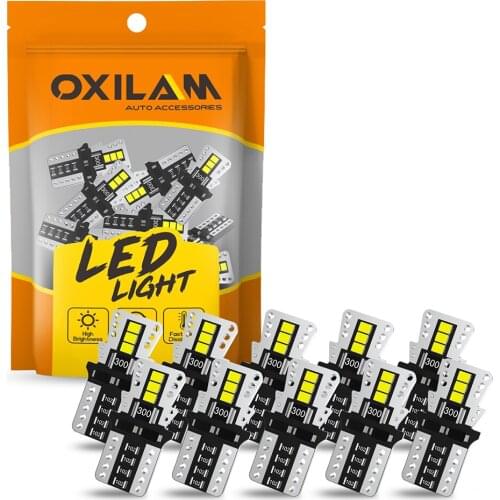 10Pcs Canbus W5W T10 LED Bulb Car Exterior Parking Light for Suzuki jimny Grand Vitara SX4 Swift Citroen C3 C5 C4 Grand Picasso