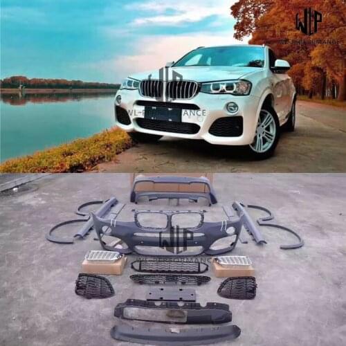 X4M F26 High quality PP unpainted Car body kits M Sport style Auto Car Styling For BMW X4 to X4M F26 2014-UP