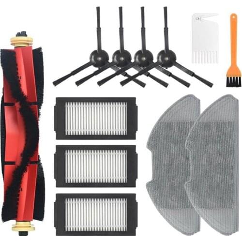 For Xiaomi Mijia PRO Robot Vacuum Cleaner Main Brush Side Brush HEPA Filter Mop Cloth Replacement Accessories Parts