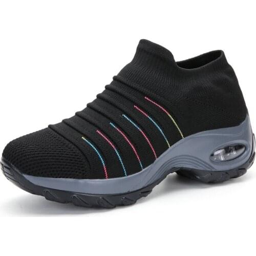 2020 ladies platform sneakers spring ladies wedge casual shoes ladies sneakers breathable comfortable womens shoes