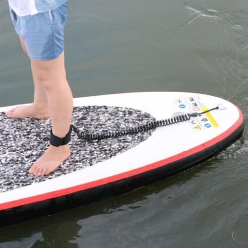 10 Feet Coiled Surfboard Leash Surfing Stand UP Paddle Board Ankle Leash Sup Board Foot Leg Rope Surfboard Raft Traction Rope