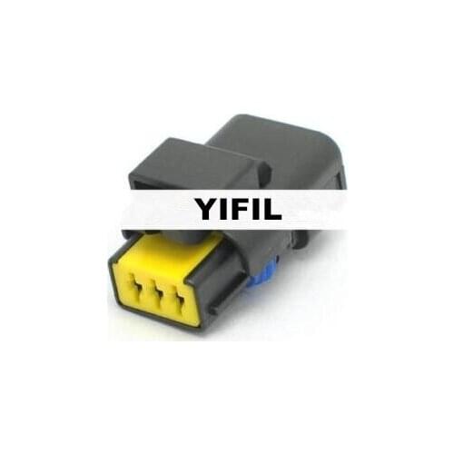 100pcs/lot 3 Pin/Way Female Turn Light Plug FO Lamp Socket FCI Sensor Connector With Terminal For Renault Peugeot Citroen