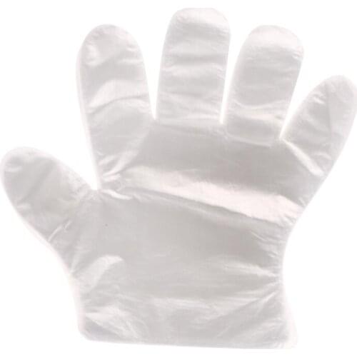 100pcs/Lot Eco-friendly Disposable Gloves One-off Plastic Gloves For Kitchen Food/Cleaning/Cooking/BBQ Processing Supplies