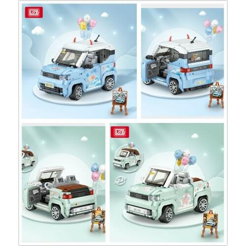 1131 1132 LOZ mini Blocks Kids Building Toys mini Car Model Girls Puzzle Gift