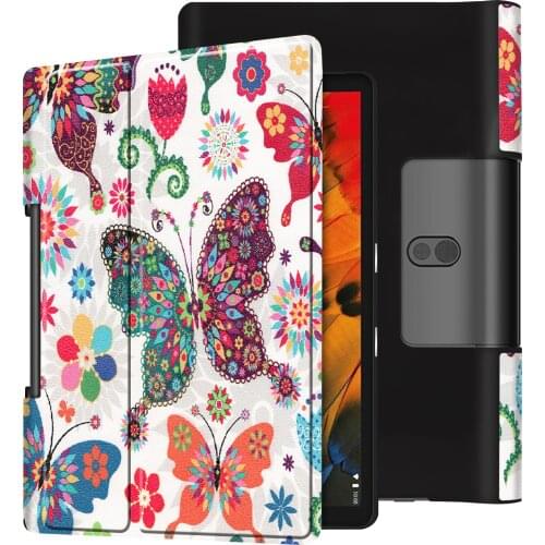 3-Folded Case For Lenovo Yoga Tab YT-X705F 10.1 inch Magnetic PU Leather Case for Lenovo Yoga Tab5 YT-X705 10.1"