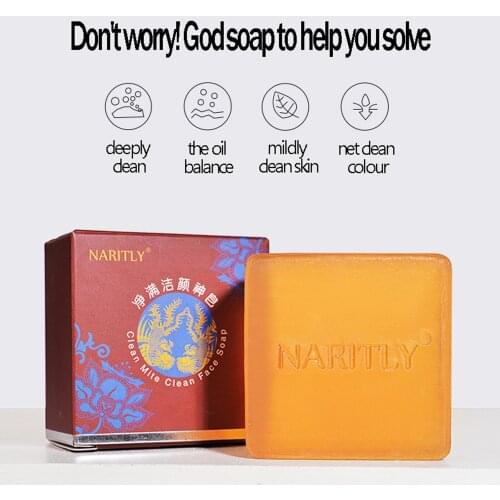 Acaricidal Clean Face Soap Nourishing Skin Saussurea Gentle Black Head Pores Acne Pimples Bath Remove Makeup Oily Moisturizing