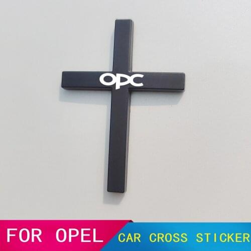 Car Jesus cross sticker Metal God Christian Cross Side Emblem Sticker FOR OPEL MERIVA GTC KARL OPC line Speedster TIGRA VITA GT