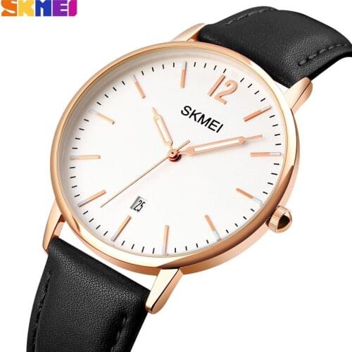 SKMEI Fashion Quart Womens Watch Luxury Japan movement Dress Wristwatches Leather Waterproof Bracelet Clock Relogio Feminino