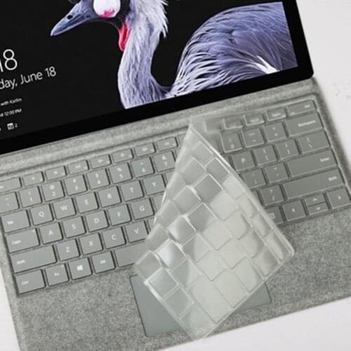 Laptop Keyboard Cover For Microsoft Surface Pro 4 5 6 TPU Clear Skin Protector Cover For New Surface Pro 6 12.3 inch Transprent