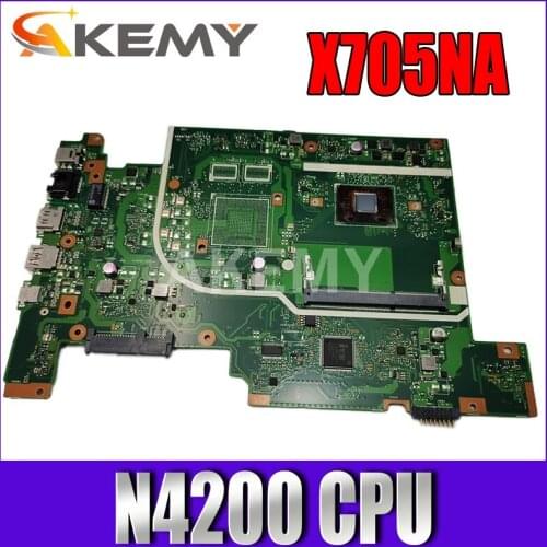 For ASUS Vivobook 17 X705NA X705NC X705N X705UA X705 Laptop Motherboard Mainboard N4200 CPU HD GMA