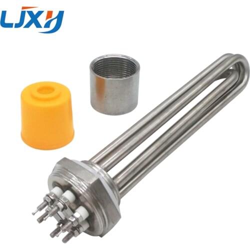 LJXH DN32 All Stainless Steel 304 Electric Immersion Water Heater Heating Element with 220V380V 3KW 4.5KW 6KW 9KW 12KW