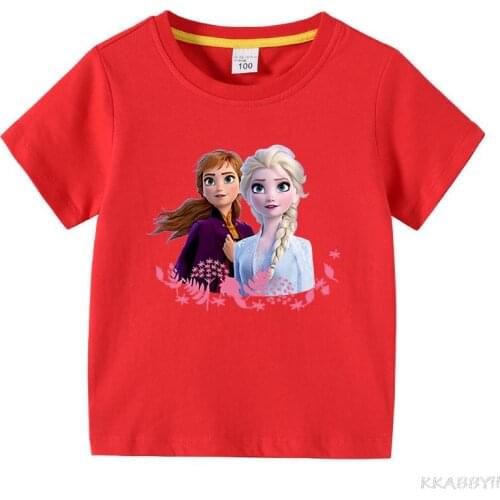 Disney Frozen baby boy clothes printed childrens T shirt summer fashion boys and girls simple streetwear