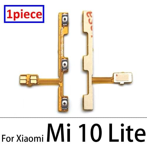 Volume Power Flex Cable For Xiaomi Mi 9 10 Pro Note 10 CC9 Pro 9 Se 9T 10T Lite Volume Button Power On/Off Ribbon Flex Cable
