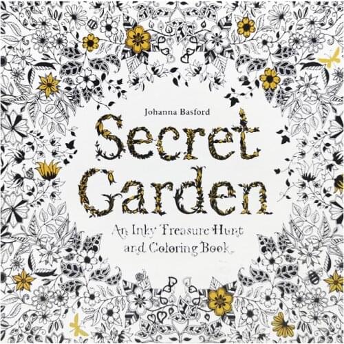 1 pcs 24 Pages Secret Garden Coloring Book For Children Adult Relieve Stress Kill Time Painting Drawing Book