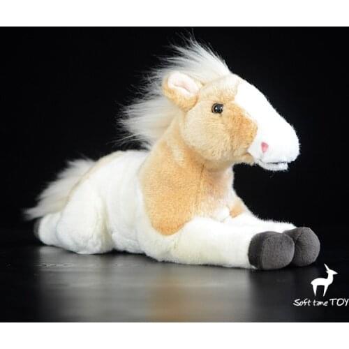 Cute Pony Doll Plush Toys Child Stuffed Animals Toy Christmas Real Life Lying Horse Gift store