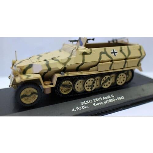 1/43 Military Model Former Soviet Union Rocket Bomb Half Track Armored Tank Alloy Simulation Classic CollectionToys Gifts Show